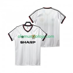 Camisola Manchester United 1983 1984 Retro Homem Equipamento Segundo Manga Curta